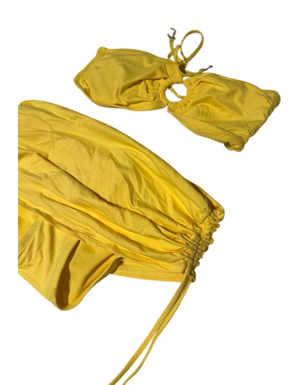Juicy Couture Yellow Bandeau Swim Set